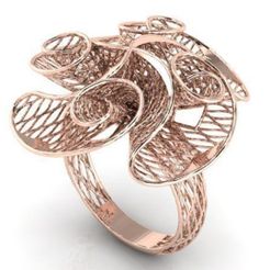 Bague Ultra vision insta11.jpg 3D file Flower ring・3D print object to download