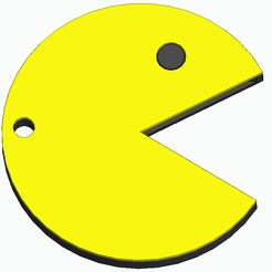 Unbenannt.png Fichier STL gratuit KeyChain Shopping Cart Chipholder+Chip édition Pacman・Modèle à télécharger et à imprimer en 3D, fave3Dprints