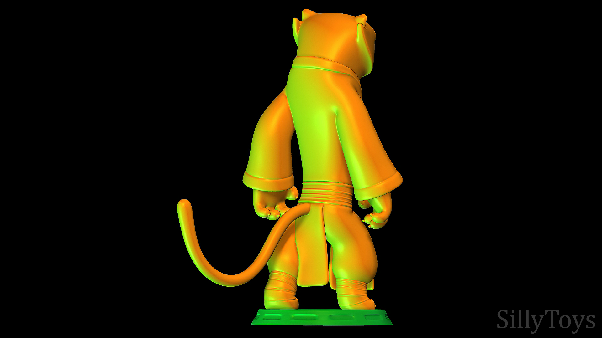 4.png Descargar archivo STL Tigresa - Versiones de Kung Fu Panda 2 • Modelo imprimible en 3D, SillyToys
