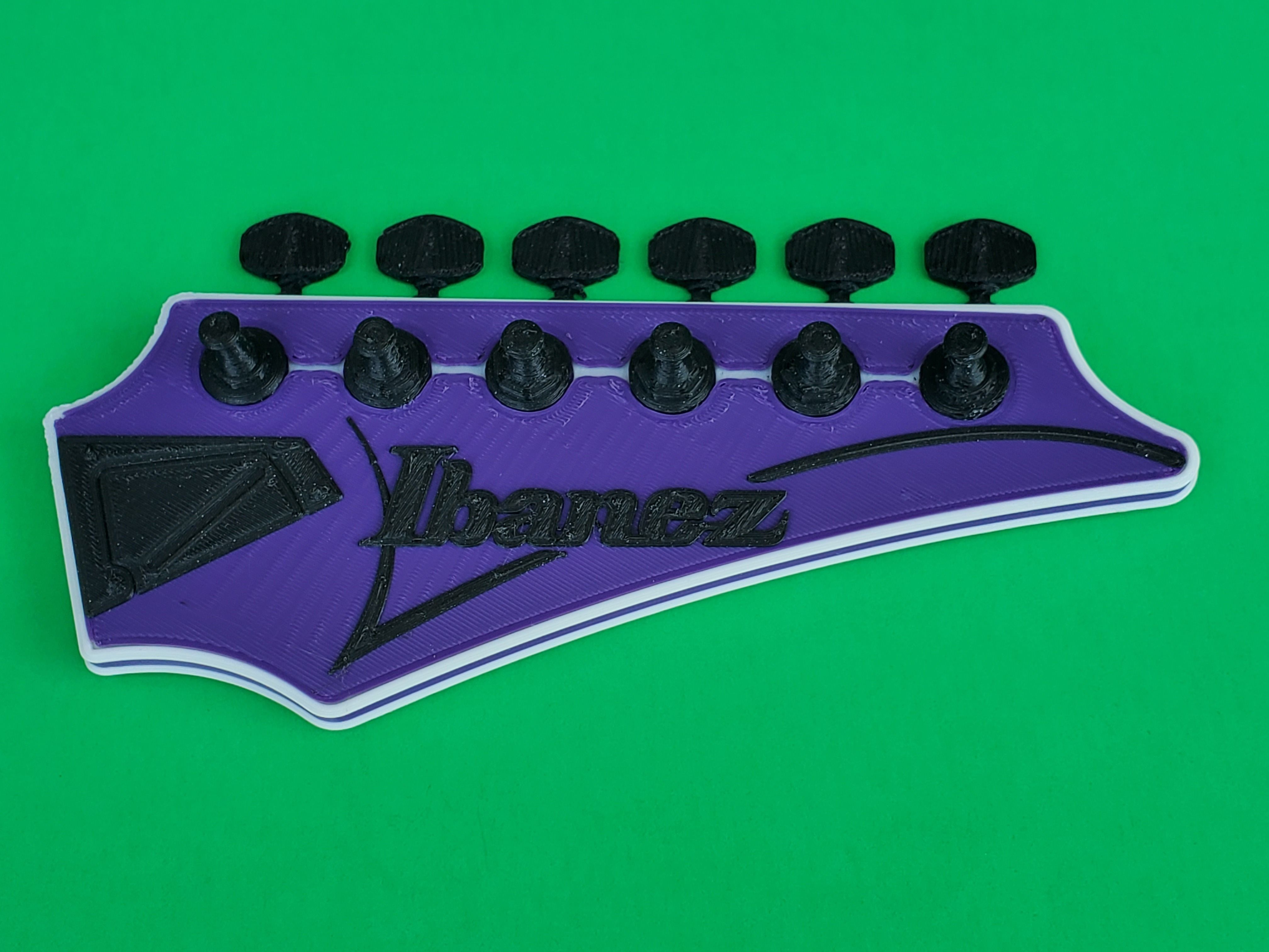 3D printer IBANEZ GUITAR HEADSTOCK KEY HANGER • made with Ender 3 pro