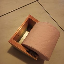 Archivo STL Porta papel higiénico / toallitas húmedas Organizador de baño  🛁・Design para impresora 3D para descargar・Cults