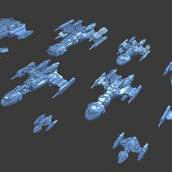 Free 3D file Polarin Fleet- Full Thrust・Model to download and 3D print ...