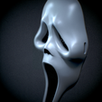 Untitled_Viewport_004.png Ghost face Scream mascara Ghost Face Mascara Scream Usable Mask Halloween real size