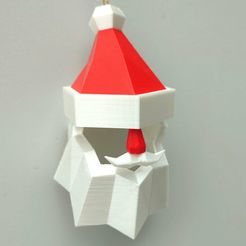 Thumbnail.jpg Бесплатный 3D файл Современное рождественское украшение Санта Клауса (без опоры)・Дизайн 3D-принтера для скачивания