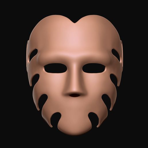 16.jpg Squid Game Mask - The Waiter No29 Mask - 3D print model