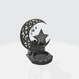 2.png Ramadan Crescent Moon Candle Holder – 3D Printable Islamic Table Decor