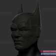 Batman_Beyond_helmet_3d_print_model-03.jpg Batman Beyond Cowl Cosplay - DC Comics - The Batman