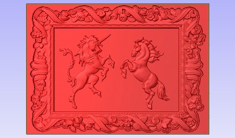 Two.jpg Download free STL file Unicorn and Horse • 3D printing design, Account-Closed