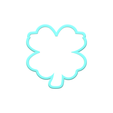 1.png Clover with glasses Cookie Cutters | STL Files