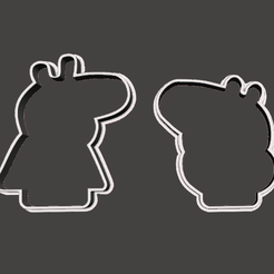 peppapig-01.png Free STL file peppapig cookiecutter・3D printer model to download