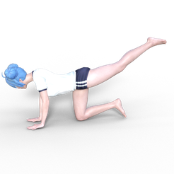 01.png 3D file Japanese school girl 14・3D print design to download