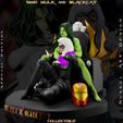 SNB-20.jpg She Hulk and Black Cat - Collectible - Rare Model