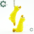Cobotech-Sleepy Duck Articulated Keychain_01.png Cobotech Sleepy Duck Articulated Keychain - Cute Backpack Keychain