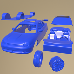 e27_005.png STL-Datei Dodge Neon Sport Coupe 1996 Auto zum Ausdrucken in Einzelteilen・3D-druckbare Vorlage zum herunterladen