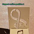 2 - Support profil arrière position 1.JPG FOLDING SUPPORT FOR SMARTPHONE OR TABLET TELEPHONE - Reason: Ground key ...    Foldable support for mobile phone and small digital tablet - pattern : " Treble clef "