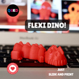 3.png Flexi dino (Print in place)