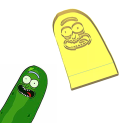 Sin-título-1.png STL file COOKIE CUTTER PICKLE RICK (RICK AND MORTY)・3D print design to download