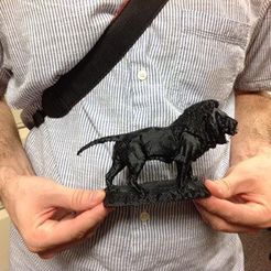 tom_lion_display_large.jpg Free STL file Iconic Lion at the Steps of the Art Institute of Chicago・3D printer design to download
