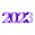 flip_23_24.stl 3D Printed Flip Text - New Year 2024
