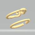 4.png Golden Hoop Ring - Monkey King - Sun Wukong 3D print model