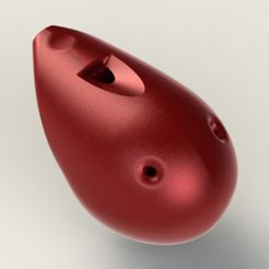 1.jpg STL file whistle ocarina- 3 note・3D printer model to download