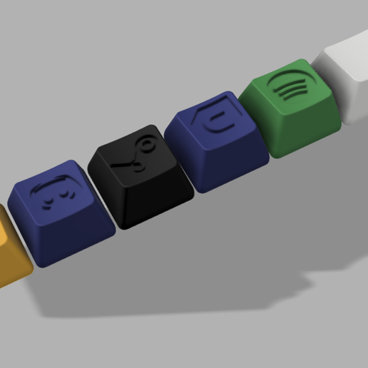 G910 App Keycaps 3D model