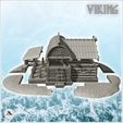 6.jpg Wooden Viking warehouse with canopy and accessories (2) - Alkemy Asgard Lord of the Rings War of the Rose Warcrow Saga