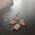 IMG_1810-min.png 3D file Keychain Chocolate bar // llavero Barrita de chocolate・Template to download and 3D print
