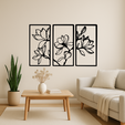 iu2dxu.png Magnolia Triptych Wall Art - Wall Art Multicolor