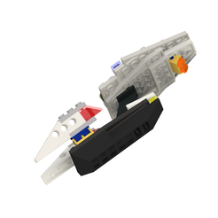 Raumschiff-Voyager-s1.png Special clamping bricks, spaceship Voyager NOTLEGO self-build