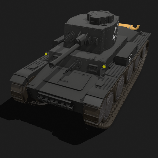 🪖 Panzer Tank ( 1/18 Scale Prop )・ STL File for 3D printing・Cults