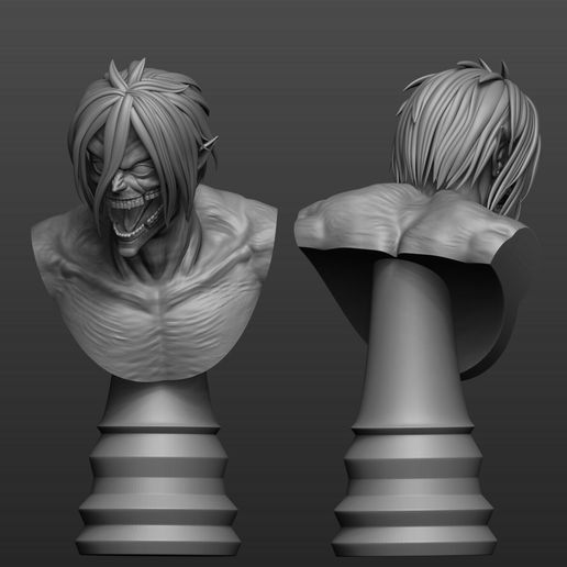 Download STL file Eren from Attack on Titan in titan form • 3D print ...