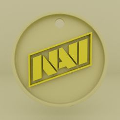 01.jpg Fichier OBJ Porte-clés avec logo NAVI・Plan pour impression 3D à télécharger