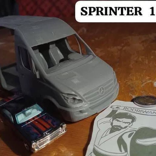 🚗 STL MERCEDES BENZ SPRINTER COMPLETE・ STL File for 3D printing・Cults