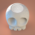 3.png Skull with Hat - Halloween