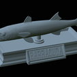 Barracuda-mouth-statue-39.png fish great barracuda / Sphyraena barracuda open mouth statue detailed texture for 3d printing