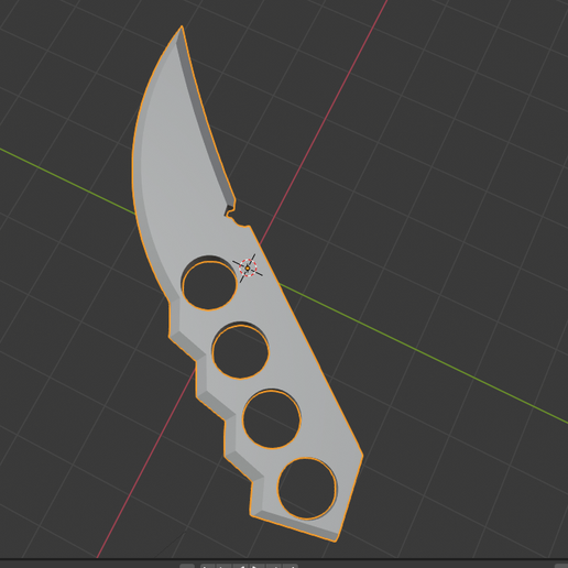 Asuma's Kunai - 3D model önizlemesi