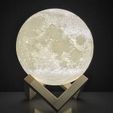 21590.jpg Fichier STL gratuit Lampe lunaire. Lune・Plan pour imprimante 3D à télécharger
