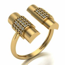 CRing00025.jpg STL file Ring 025・3D printer model to download