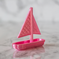 boat2-square.png Free STL file Sail Boat・Model to download and 3D print