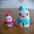 christmas_containers_hiko_-6.jpg Santa and Snowman - Christmas multicolor knitted container - Not needed supports