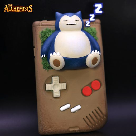 Snorlax Game Boy - Pokémon Retro STL