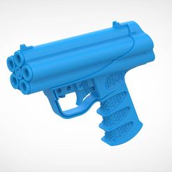 023.jpg Pistolet sous-marin P11 du film Lara Croft Tomb Raider 2003 Modèle d'impression 3D à l'échelle 1:12