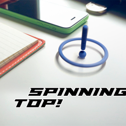 title3.png Free STL file Spinning top!・3D print design to download, petgreen