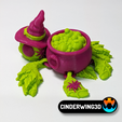 Still2.png Witch Turtle, Witchurtle, Halloween Print in Place, Cinderwing3D