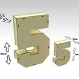 5x2_modelo-3d_caja-con-tapas_render-03.jpg 3D Numbers Gift Box Designs for Laser Cut & CNC Router