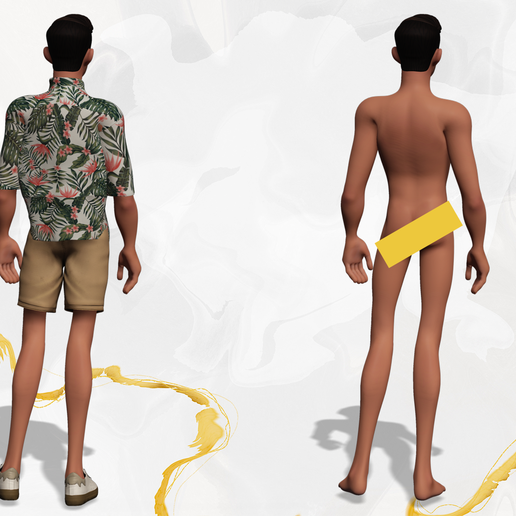 turn1.png Cartoon Man Dancing stylized human Low-poly 3D model