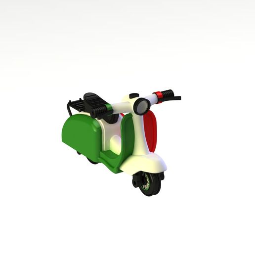 vespa3.jpg Vespa Motor Scooter 3D Model STL | Classic Bike Printable