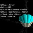 98db32651f1a8ab5ae129227660c73f4_preview_featured.jpg Free STL file Customizable Lamp Shade・3D printing idea to download