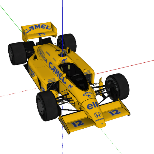 1987 F1 LOTUS 99T 3D model